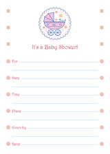 (baby shower carriage)